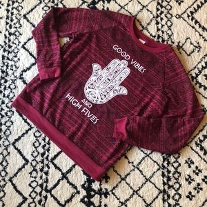 Freeze l Red White Crew Good Vibes Sweatshirt